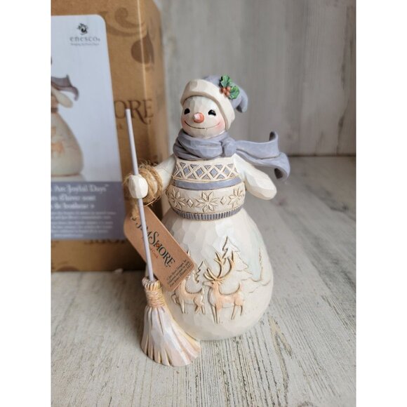 Jim shore NEW 6006583 Winter days are joyful RARE days Xmas figure enesco - Picture 2 of 8
